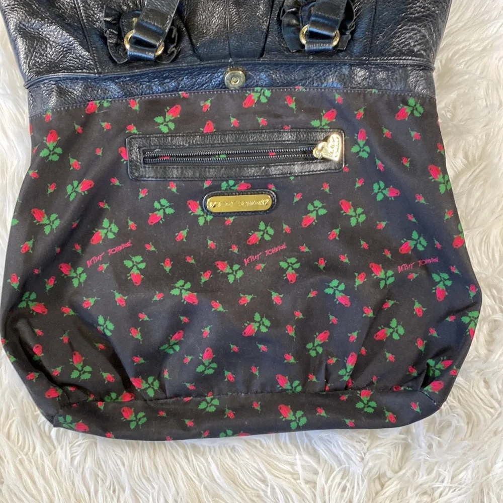 Betsey Johnson • Leather Studded Ruffle Detail Purse